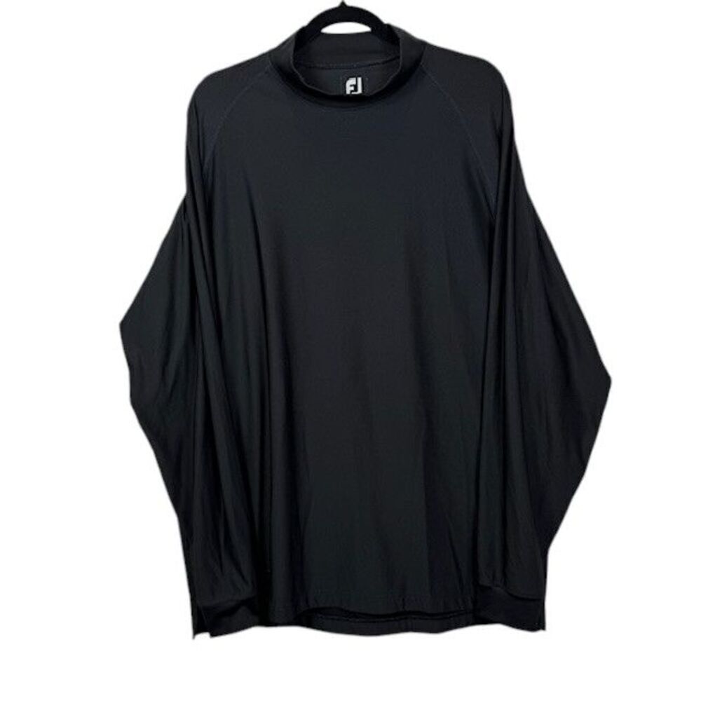 FootJoy ProDry Performance Long Sleeve Mock Neck Shirt Black Men's Size‎ XL